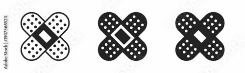 Bandage icon on white background. Vector logo bandage illustration.