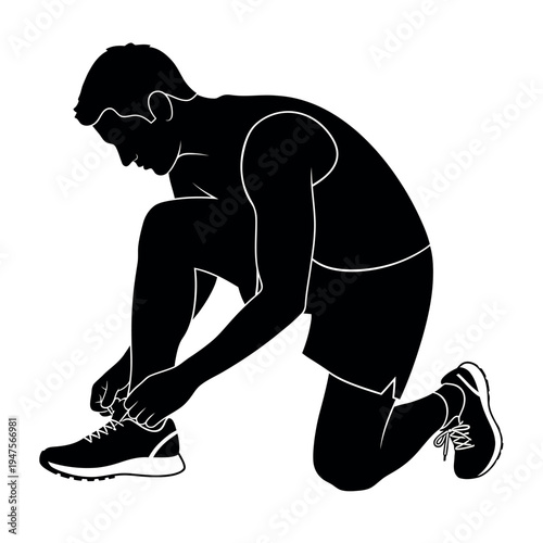 Man tying shoelaces before a run 1.