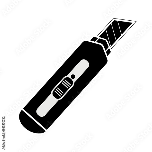 Utility knife with retractable blade.