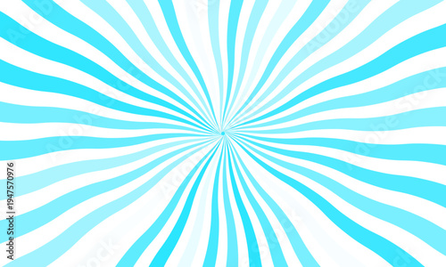 light blue and white sunburst background vector design. comic background with retro rays. sunburst pattern background.