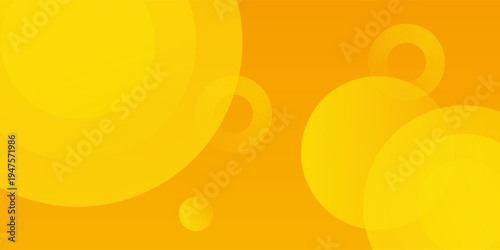 Abstract yellow background with overlapping circles. Great for lively modern light