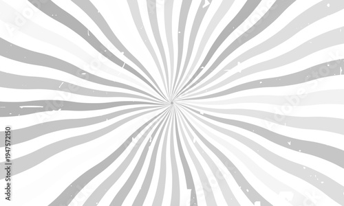 Gray and white sunburst background vector design. comic background with retro rays. sunburst pattern background.