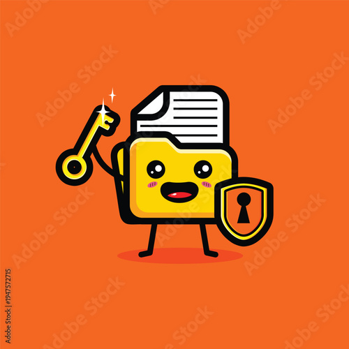 locked folder containing confidential documents