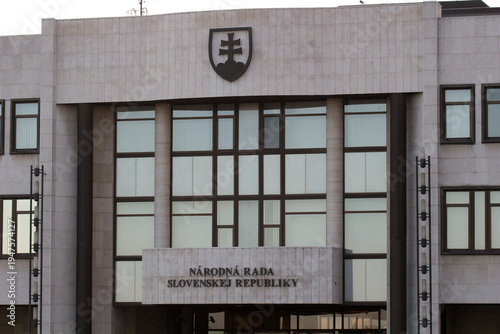 Bratislava, Slovakia - November 18,2019: Slovak National Parliament