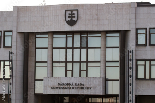 Bratislava, Slovakia - November 18,2019: Slovak National Parliament