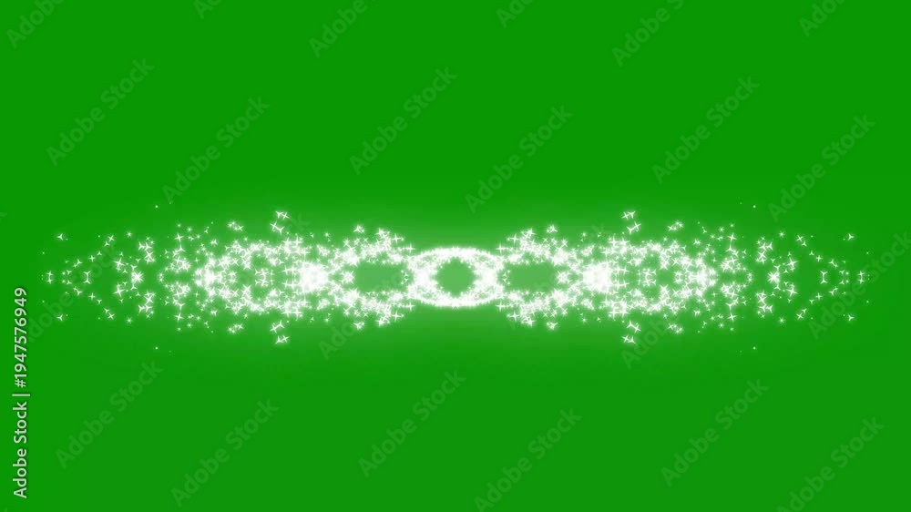 Enchanted Fairy Dust Trail Green Screen White glowing bokeh particles ...