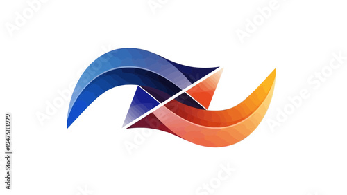 Colorful abstract logo design element 1.