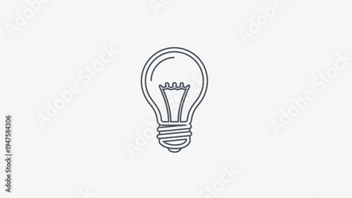 Light Bulb Icon Symbol Idea.