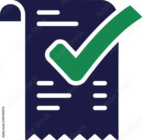 Approved document check mark list confirmed done paperwork official record verification