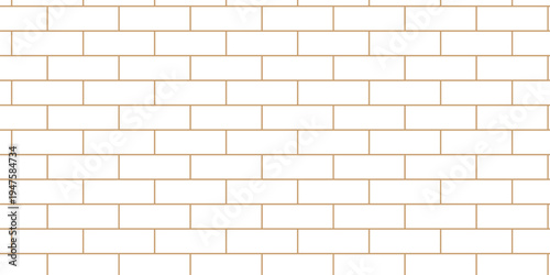 Masonry isolated square brickwork wall block white concrete stucco wallpaper design.