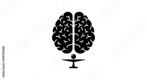 Brain Balancing Act Mental Health Symbol.