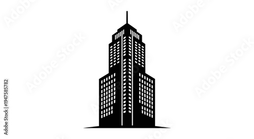 Modern Skyscraper Building Architecture Design.
