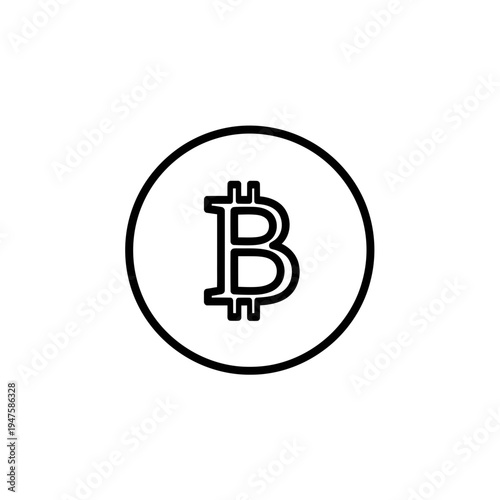 Bitcoin Symbol Icon vector illustration