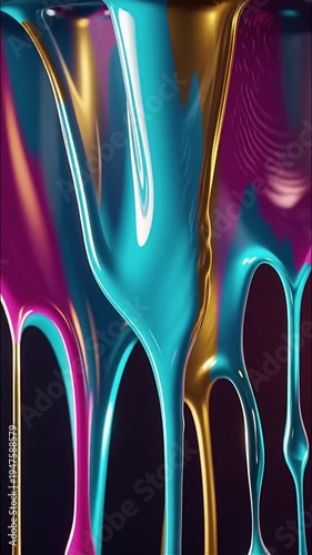 Vibrant Abstract Paint Drips for Background Editing Videos and Creative Projects