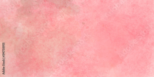 Grunge paper watercolor beautiful paint pink texture background. watercolor pink wall decoration background.