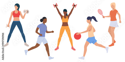 Personal trainer guiding gym session with physical exercises. Individual fitness instructor, sports workout. Professional coach supervision. Fitness training, health exercise