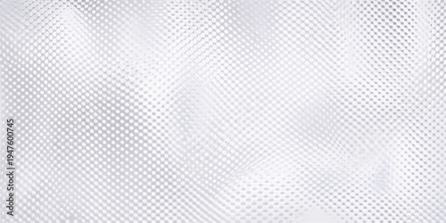 Seamless white and gray fabric textile texture background with a geometric mesh pattern design for a vintage canvas backdrop surface