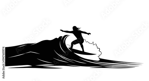 Man surfing on a wave board.