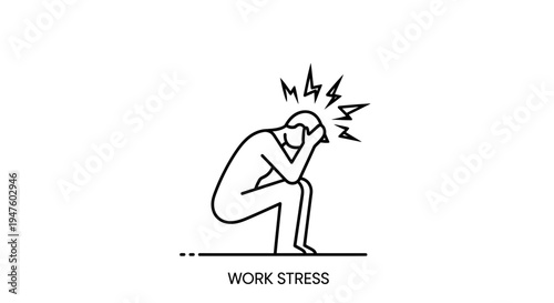 Person experiencing stress and anxiety.