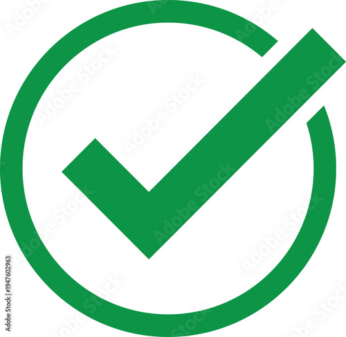 Minimalist Flat Tick Ring Illustration for Modern User Interface Design.