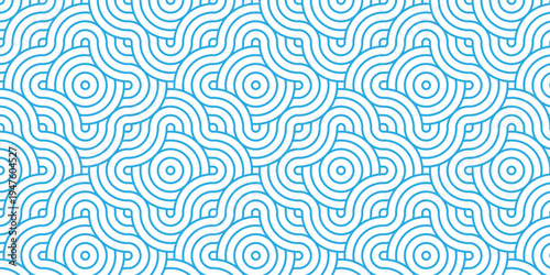 Vector paper minimal overlapping blue repeating. overlap fabric floral ornament fashion. abstract diamond pattern creative textile design. seamless clothing decoration geometric background.