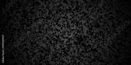 Minimal abstract low polygon paper cubic black, gray wallpaper design. vector transparent polygon reangle square pattern. geometric wall tile metal cube triangle background.