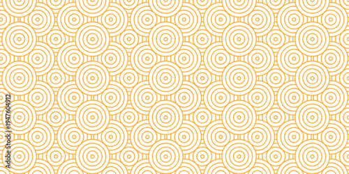 Seamless brown pattern circles line fabric curl transparent design. minimal overlapping pattern with waves pattern with waves white geometric retro background.