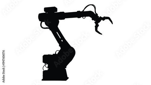 A robotic arm with a claw