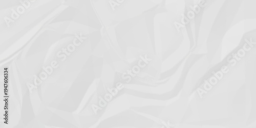 Crumple crushed white paper obsolete rumple craft design. wrinkle ripped cardboard crumple aged closeup recycled document grunge paper background.