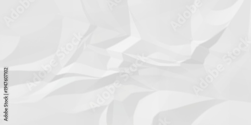 Crumple crushed white paper obsolete rumple craft design. wrinkle ripped cardboard crumple aged closeup recycled document grunge paper background.