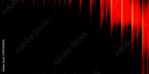 A mesmerizing visual representation of sound waves with a black background and a gradient of orange and red hues that evoke a sense of dynamic energy and movement