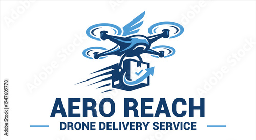 drone delivery service logo