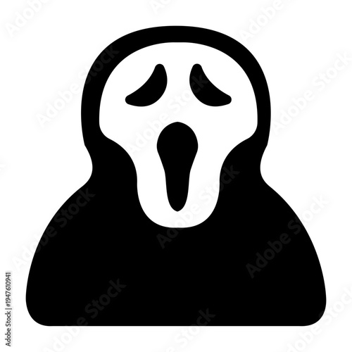 Vector graphic icons for Ghost face