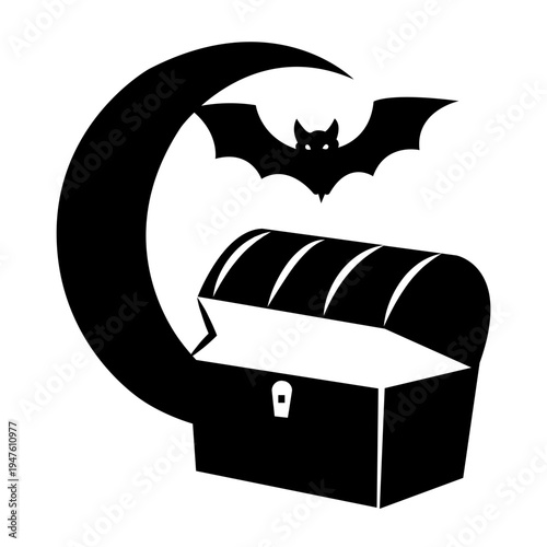 Vector graphic icons for Treasure chest