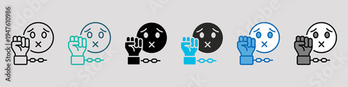 Oppression Single Icon Pack Multistyle