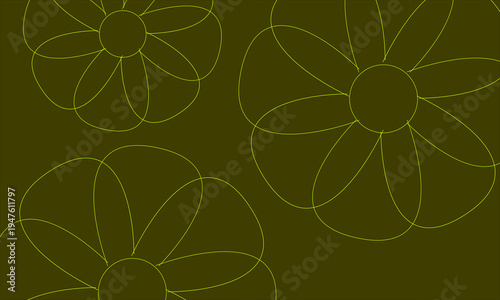 Flower pattern background design . 