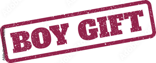фотографія Rectangular grunge style stamp featuring the text Boy Gift suitable for special