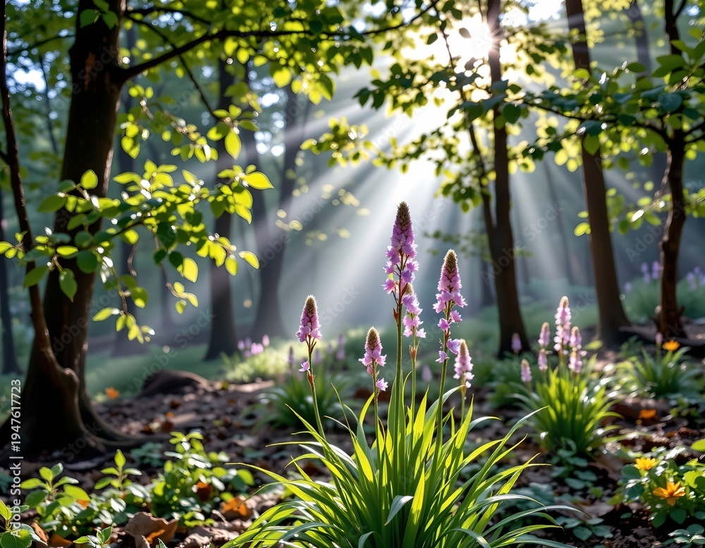 Obraz premium Morning Glory Enchanted Forest
