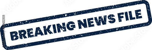Photos Rubber stamp graphic with breaking news file text, great for indicating updated