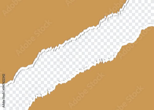 Torn paper set vector design, Ripped torn paper illustration vector background.Torn, ripped torn design, pieces of horizontal black paper with soft shadow squared background.