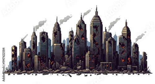 New York City Skyline Illustration.