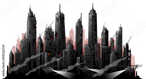 New York City Skyline Illustration.