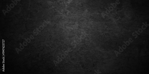 Dark black old wall paper grunge background. black blackboard and chalkboard texture. Dark black concrete wall texture element vintage grunge charcoal paint rough, distress backdrop background.