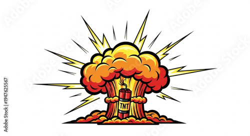 Money Explosion from Stacked Bills.