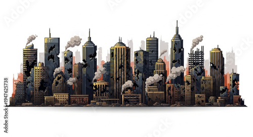 New York City Skyline Buildings.