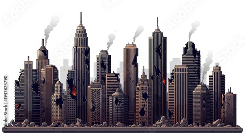 New York City Skyline Buildings.