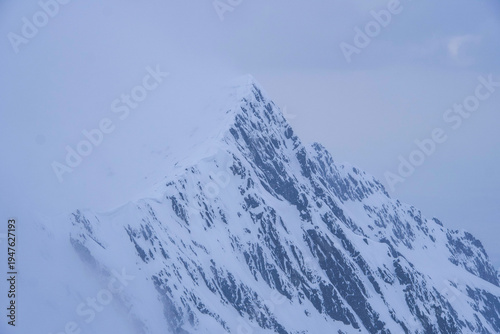 snow covered mountains, Negoiu Peak, Fagaras Mountains, Romania 