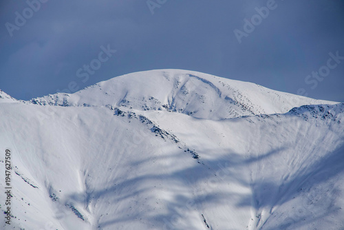 snow covered mountains, Lespezi Ridge, Fagaras Mountains, Romania 