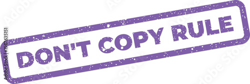 Quadro em tela Textured rectangular grunge style stamp graphic containing explicit instruction