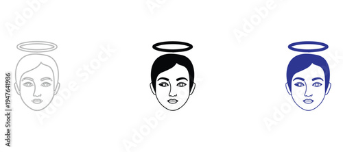  Minimalist Line Art Globe with Recycling Arrows, Concept of Global Sustainability and Environmental Conservation Vector Icon Set, Circular Economy Outline Illustration, Clean 2pt Stroke Graphic